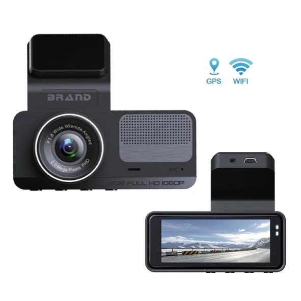 7143AV AI Dual Lens Dash Camera
